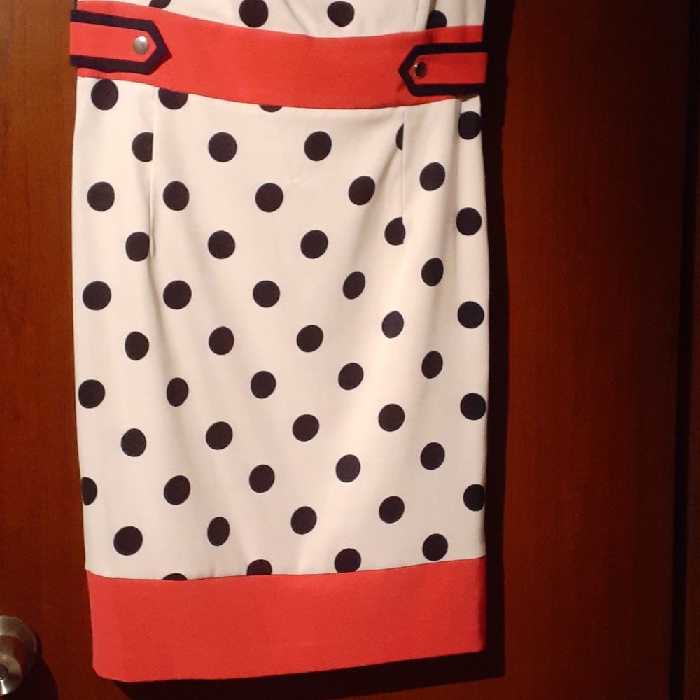 AGB Dress White, Blue, Pink - Picture 3 of 3